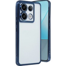 YM PAZARLAMA Redmi Note 13 Pro 5g Kılıf Lensli Silikon - Sierra Blue