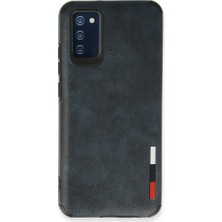 YM PAZARLAMA Newface Galaxy A02S Kılıf Loop Deri Silikon - Lacivert