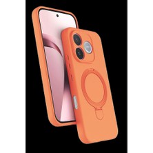 YM PAZARLAMA Huawei Honor 600 Lite Regal Magsafe Standlı Kapak - Turuncu