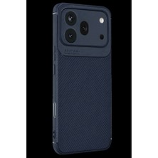 YM PAZARLAMA Huawei Honor 600 Pro Auto Focus Karbon Kapak - Lacivert