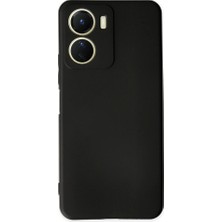 YM PAZARLAMA Vivo Y16 Kılıf First Silikon - Siyah