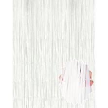 YM PAZARLAMA Soft Beyaz Renk Duvar ve Kapı Perdesi Ithal 100X200 cm