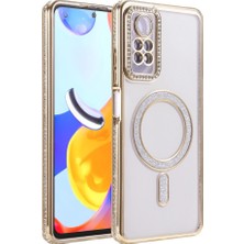 YM PAZARLAMA Redmi Note 12 Pro 4g Joke Simli Magneticsafe Kılıf - Gold