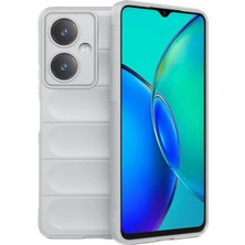 YM PAZARLAMA Vivo Y27 Kılıf Optimum Silikon - Krem