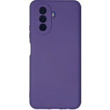 YM PAZARLAMA Huawei Nova Y70 Kılıf Nano Içi Kadife Silikon - Mor