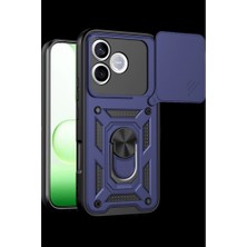 YM PAZARLAMA Huawei Honor 600 Lite Pars Lens Yüzüklü Silikon - Lacivert