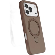 YM PAZARLAMA Huawei Honor 600 Pro Regal Magsafe Standlı Kapak - Çöl Titanyum