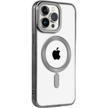 YM PAZARLAMA Iphone 14 Pro Max Kılıf Kronos Magsafe Kapak - Siyah