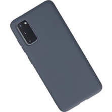 YM PAZARLAMA Galaxy S20 Kılıf Nano Içi Kadife Silikon - Gri