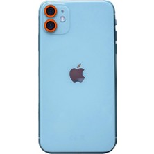 YM PAZARLAMA Iphone 11 Neon Fosforlu Kamera Lens - Turuncu