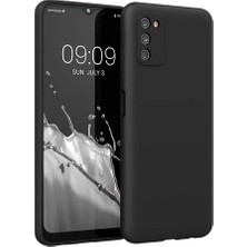 YM PAZARLAMA Galaxy A03S Kılıf First Silikon - Siyah