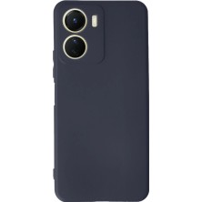 YM PAZARLAMA Vivo Y16 Kılıf First Silikon - Lacivert
