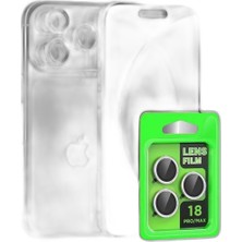 YM PAZARLAMA Newface Iphone 18 Pro Raze Metal Kamera Lens - Gümüş