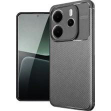 YM PAZARLAMA Redmi Note 14 4g Kılıf Auto Focus Karbon Kapak - Gri