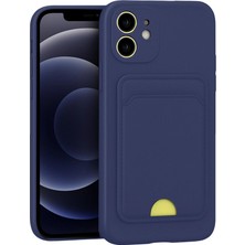 YM PAZARLAMA Iphone 11 Kılıf Kelvin Kartvizitli Silikon - Lacivert