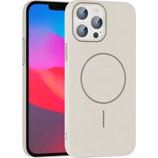 YM PAZARLAMA Joko Iphone 15 Pro Max Broş Magsafe Kapak - Krem