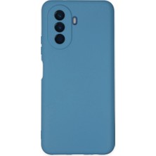 YM PAZARLAMA Huawei Nova Y70 Kılıf Nano Içi Kadife Silikon - Mavi