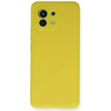 YM PAZARLAMA Mi 11 Kılıf Nano Içi Kadife Silikon - Sarı