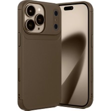 YM PAZARLAMA Iphone 17 Pro Max Auto Focus Karbon Kapak - Kahverengi