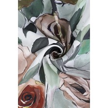 Nesscarf Gül Desenli %100 Pamuk Şal