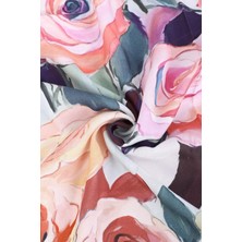 Nesscarf Gül Desenli %100 Pamuk Şal