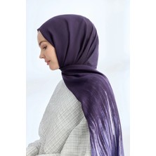 Armanda Elegant Harmony Lınora Desen Şal - Mürdüm