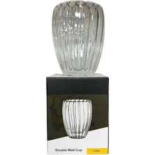 Just Cheap Store Çizgili Kulpsuz Bardak 350 ml