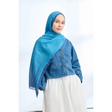 Armanda Elegant Harmony Lınora Desen Şal - Okyanus