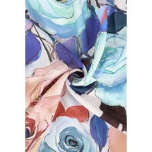 Nesscarf Gül Desenli %100 Pamuk Şal