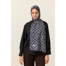CS Camellia Scarf Polka Kraş Şal - Siyah