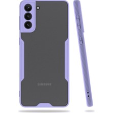 YM PAZARLAMA Galaxy S21 Plus Kılıf Platin Silikon - Lila