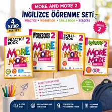 Kurmay More And More 2 Ingilizce Eğitim Seti – Practice Book + Workbook + Skills Book + Readers | 4’lü Set