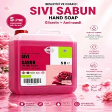 Wbrex 5 Lt Gül Kokulu Sıvı El Sabunu Besleyici ve Onarıcı Özellikleriyle Kuru Ciltler İçin