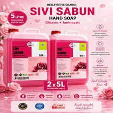 Wbrex Besleyici ve Onarıcı Sıvı El Sabunu 5lt * 2 Adet Ekonomik Boy Gül Kokulu