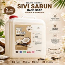 Wbrex Besleyici ve Onarıcı Sıvı El Sabunu 5lt Ekonomik Boy Cocovanil Hindistan Cevizi Kokulu