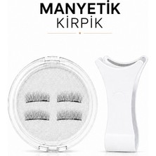 Synee Manyetik Mıknatıslı Kirpik ve Özel Aplikatör Seti 4P01- Yapıştırıcısız Pratik ve Doğal Görünümlü Takma Kirpik