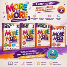 Kurmay More And More 3 Ingilizce Eğitim Seti – Practice Book + Skills Book + Workbook + Readers | 4’lü Set