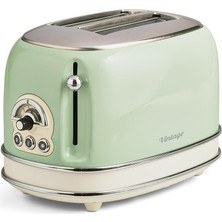 Quattro Home ARİETE Vintage Ekmek Kızartma Makinesi - Yeşil