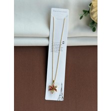 Yasel Takı & Çanta Çelik Çiçek Figürlü Kadın Kolye