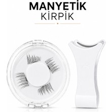 Synee Manyetik Mıknatıslı Kirpik ve Özel Aplikatör Seti 4P02- Yapıştırıcısız Pratik ve Doğal Görünümlü Takma Kirpik