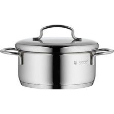 Happy Trend Wmf Mini Derin Tencere, 14 Cm, 0,9 L, Metal Kapaklı, Indüksiyon Uyumlu, Cromargan® Yüksek Kaliteli Parlak Paslanmaz Çelik, Üst Üste Saklanabilir