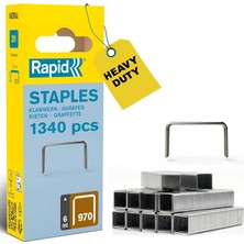 Happy Trend Rapid Zımba Teli Tip 970, 6 mm Zımba, 1.344 Adet, Black & Decker El ve Elektrikli Zımba Makineleri Için Düz Tel Kıskaçlar