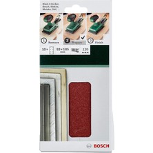 Happy Trend Bosch Zımpara Kağıdı (Titreşimli Zımpara Için, Farklı Malzemeler Için, 10 Adet, 93 x 185 Mm, Tanecik Büyüklüğü 120)