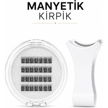 Synee Manyetik Mıknatıslı Kirpik ve Özel Aplikatör Seti 4P03- Yapıştırıcısız Pratik ve Doğal Görünümlü Takma Kirpik