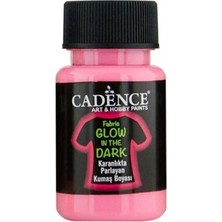 Depposite Fabric Glow In The Dark Karanlıkta Parlayan Kumaş Boyası 50 ml Pembe