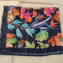 Hoaryage Soft Bambu Kraş Şal Koleksiyonu - Zengin Floral Desenler - 80X175 cm
