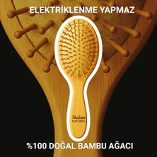 Madame Naturel Ahşap Bambu Tarak (Orta BOY)%100 Doğal