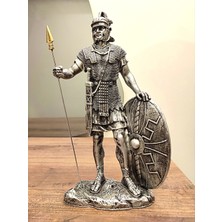 Antioch Art and Design Tasarım Mızraklı Roma Askeri Biblo Savaşçı Heykel Dekoratif Hediyelik