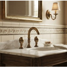 Titanium Design Nostalji Mermerden Ankastre Lavabo Bataryası