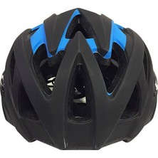 Raptor  Kask Arka LED Lambalı  Fileli Siyah/mavi - Xl